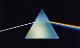 The album cover of The Dark Side of The Moon, released by Harvest Records in 1973